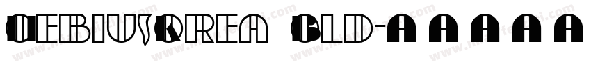 MoebiusKorea Bold字体转换